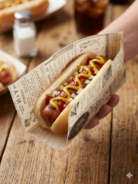 Torebki Papierowe na Hot-Dog lub Kanapki EkoTimes  9x3x22cm